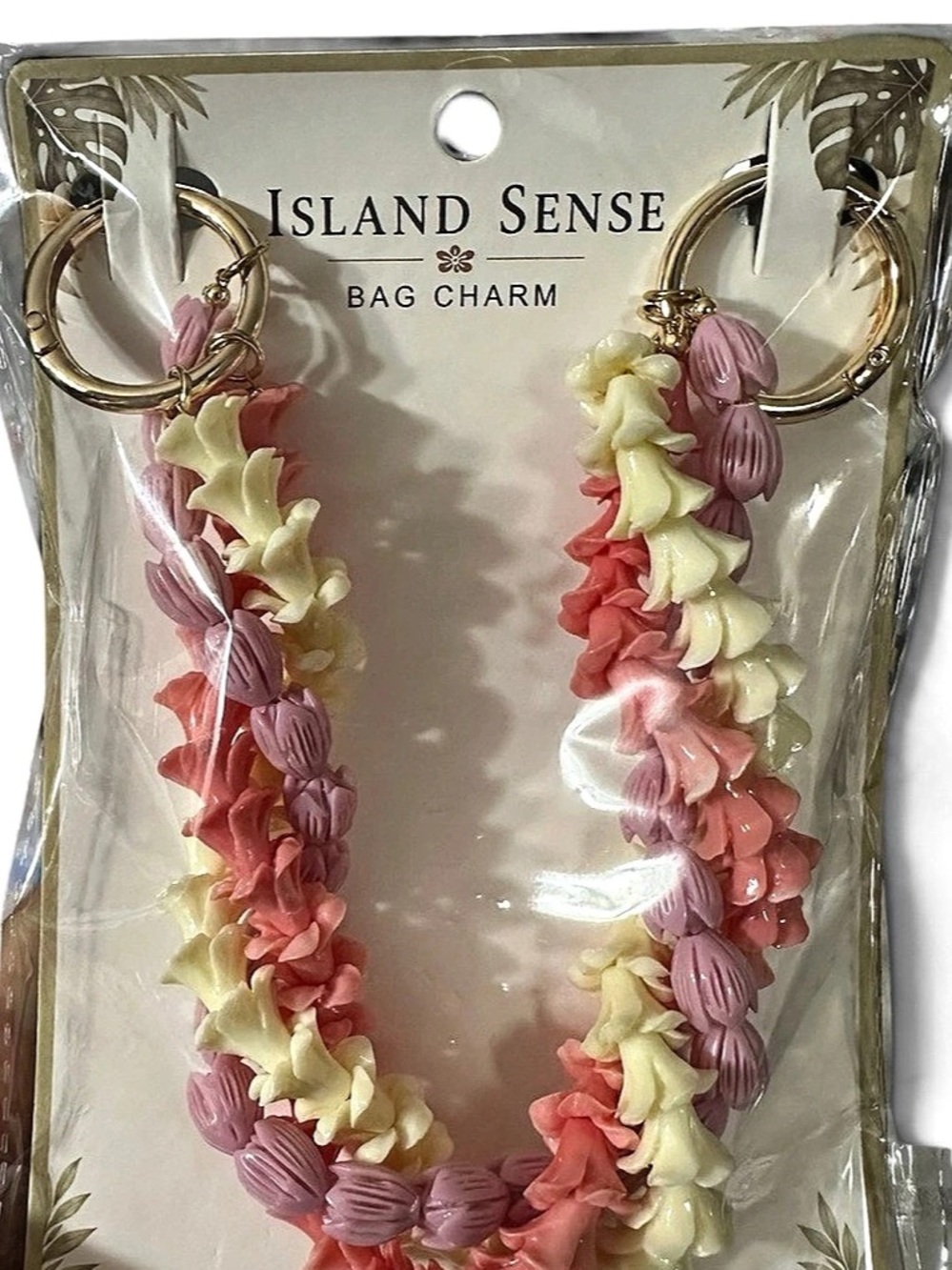 Island Sense Floral Shoulder Bag in Pink & Cream NWT